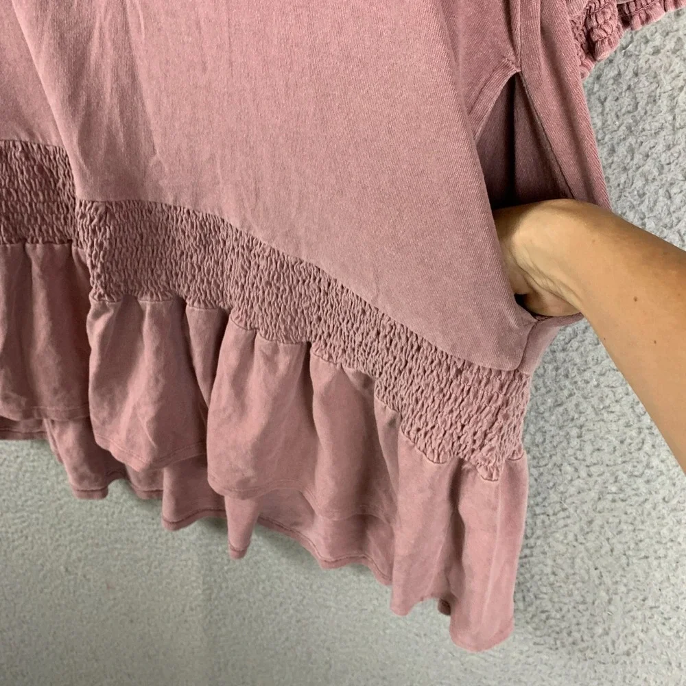 Free‎ People Beach Dress Small Swim Cover Up Oversized Slouchy Pink